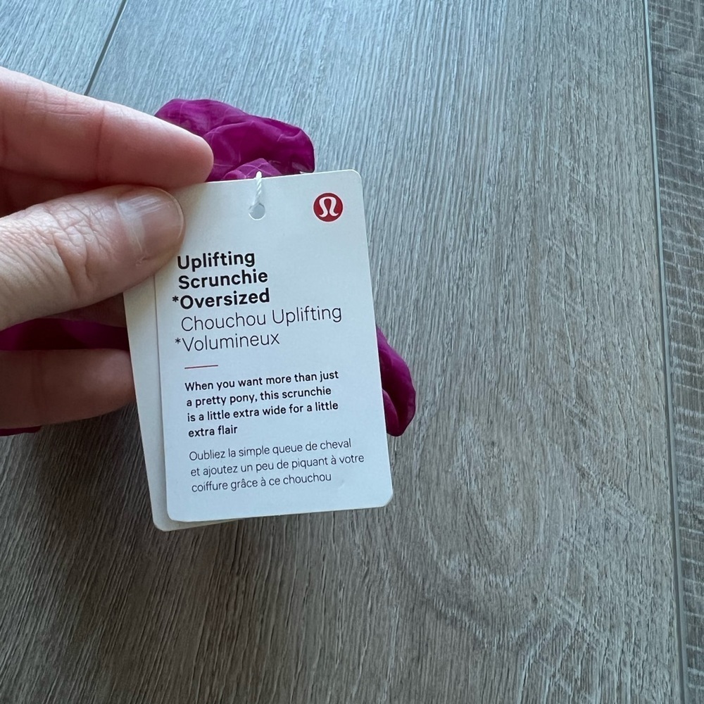 Lululemon Uplifting Scrunchie *Oversized in Ripened Raspberry - Picture 5 of 7